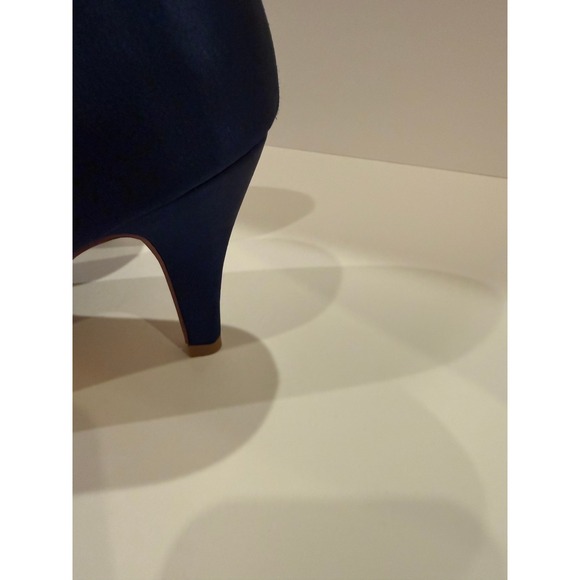 erijunor Womens Navy Blue Embellished Peep Toe Heels Size Unknown - Picture 6 of 8